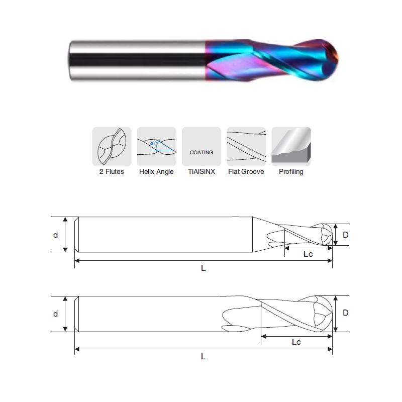 HRC65 Bolkop 2 snijder